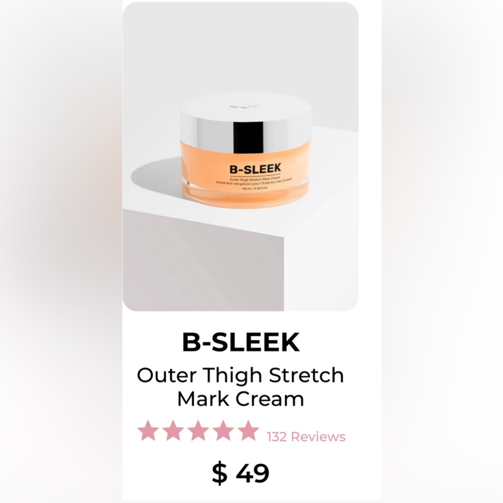 MAELYS B-sleek OUTER THIGH STRETCH MARK CREAM BNIB SEALED